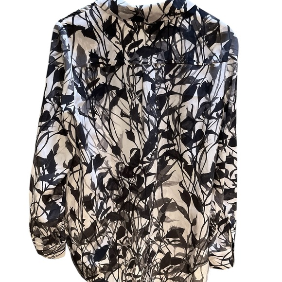 Haute Hippie hidden button collared blouse size large - Picture 4 of 9